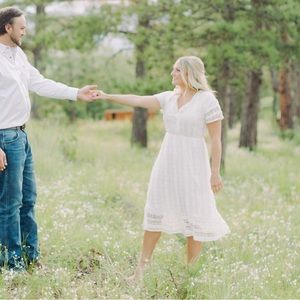 JessaKae White Lace Midi Dress